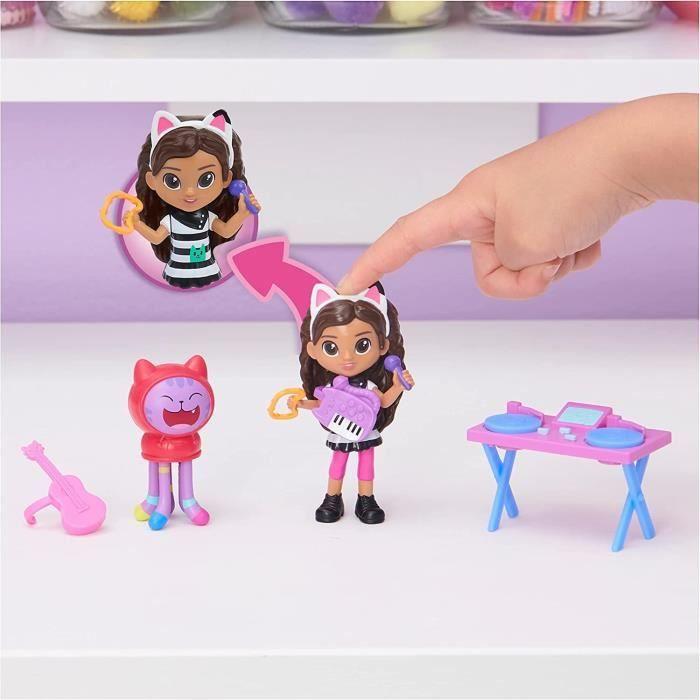 Gabby et la maison magique - pack 2 figurines et accessoires karaoké - spin master