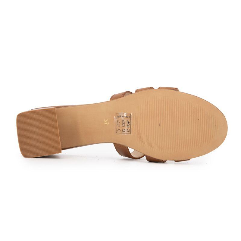 Livia Leather Mules with 5cm Heels for Women LES TROPEZIENNES PAR M.BELARBI