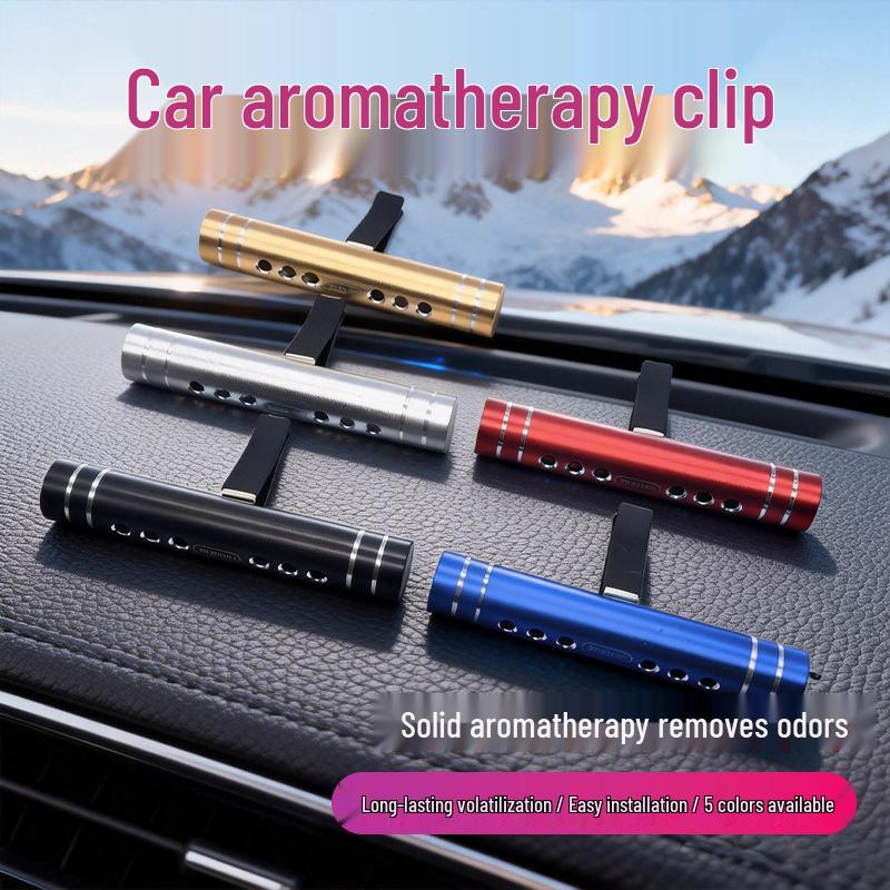 Aluminum Alloy Car Air Vent Perfume Clip - Mini Interior Aroma Stick