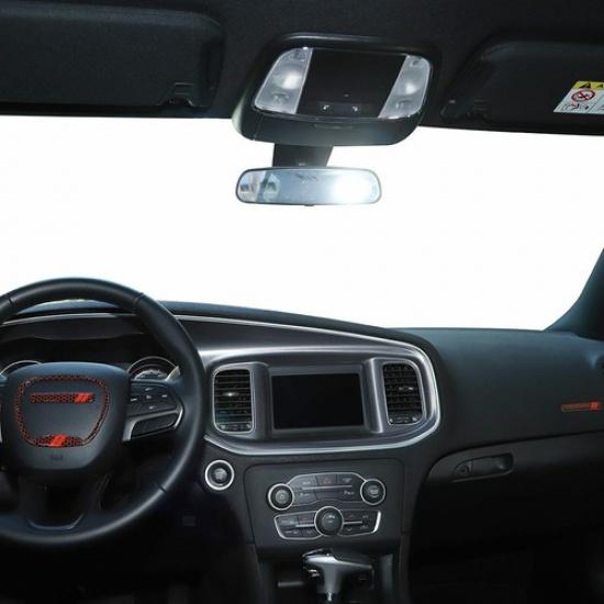 3X Steering Wheel Emblem Frame Trim Decor Ring for Dodge Challenger Charger 15+