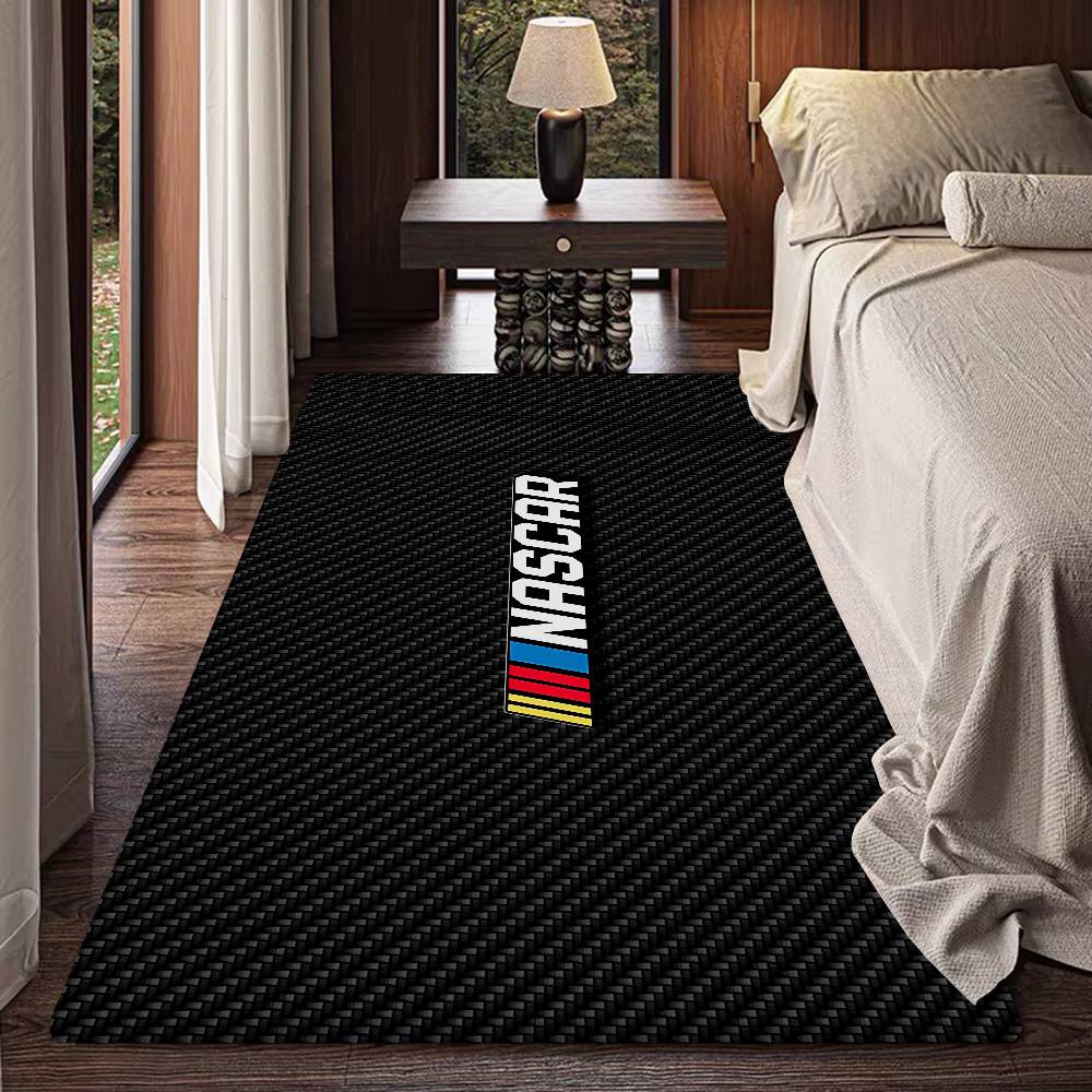 N-NASCARS Racing Car Bathroom Mat INS Style Soft Bedroom Floor House Laundry Room Mat Anti-skid Welcome Doormat