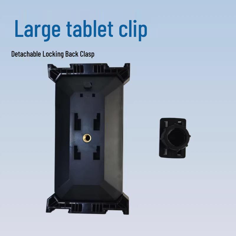 Multifunctional Large Tablet and Phone Holder with Rotating Double Ball Head for iPad Pro and Live Streaming