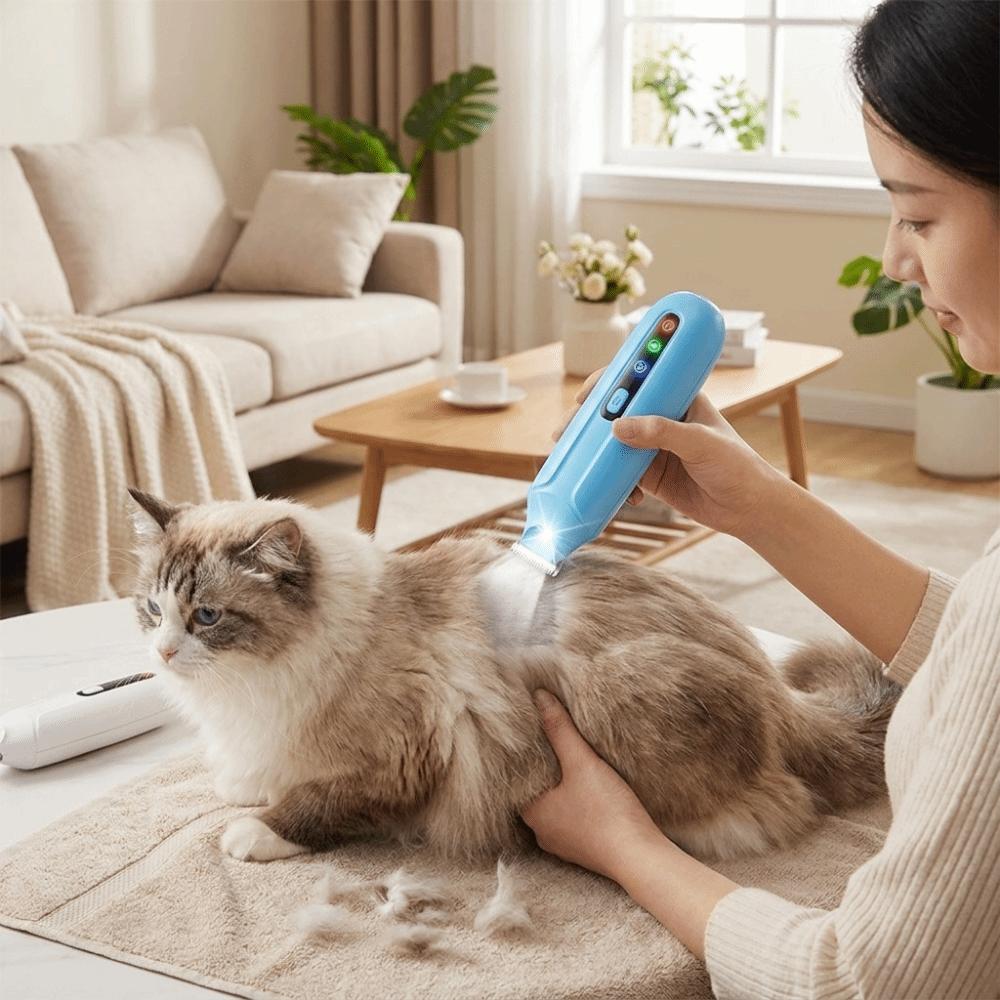 Rechargeable Dog Paw Trimmer LCD Display Electric Dog Clippers Cordless Cat Shaver Paw Trimming
