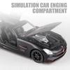 Mercedes Benz SLS AMG Supercar Simulation Druckguss & Spielzeugfahrzeuge Sounds & Licht Pull Back Car 1:32 Legierungskollektionsmodell