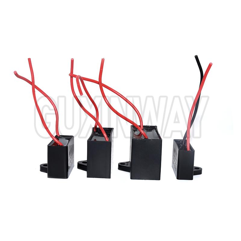 CBB61 Fan Capacitor 450V 1UF 1.2UF 1.5UF 2UF 2.5UF 3UF 4UF 5UF 6UF10UF Ceiling Fan Motor Run Rectangle Capacitor CBB61