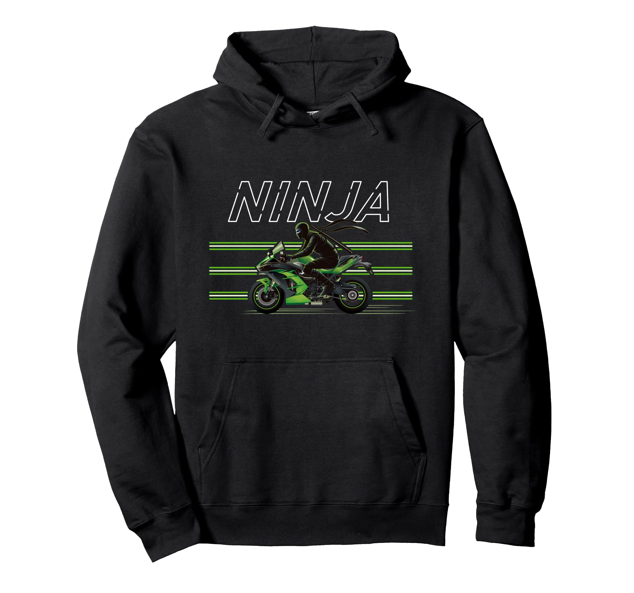 

NINJA H2 Rider Biker Sport Bike Super Sport Full Cowl Racer Replica Tourer Hoodie чёрный