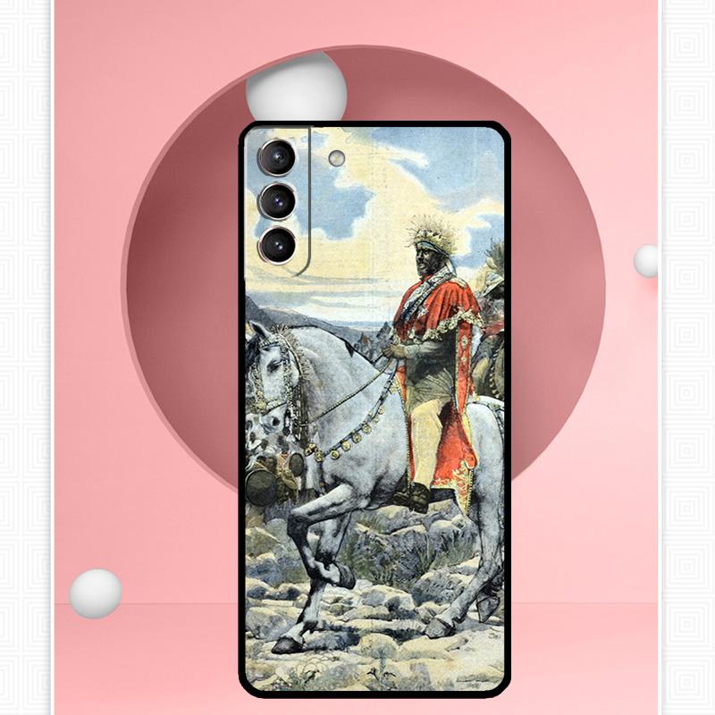 

Emperor Menelik II of Ethiopia Case For Samsung Galaxy S25 Ultra S25 FE S20 S21 S22 S23 Plus S9 S10 S24 Ultra Cover Funda Galaxy S10