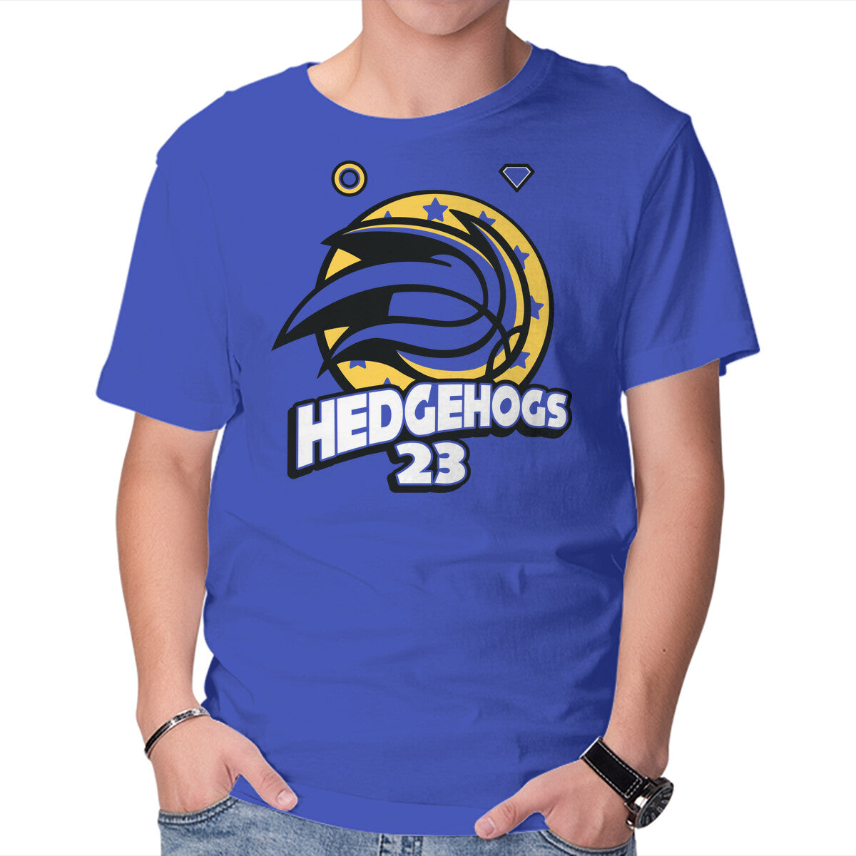 Unisex Crew Neck T-Shirt Hedgehogs Jersey Graphic Short Sleeve Casual Tee XXL
