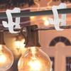 Weatherproof Christmas Light Clip White Plastic Hook for Outdoor String Rope Cable Holder Christmas New Year Decoration Supplies