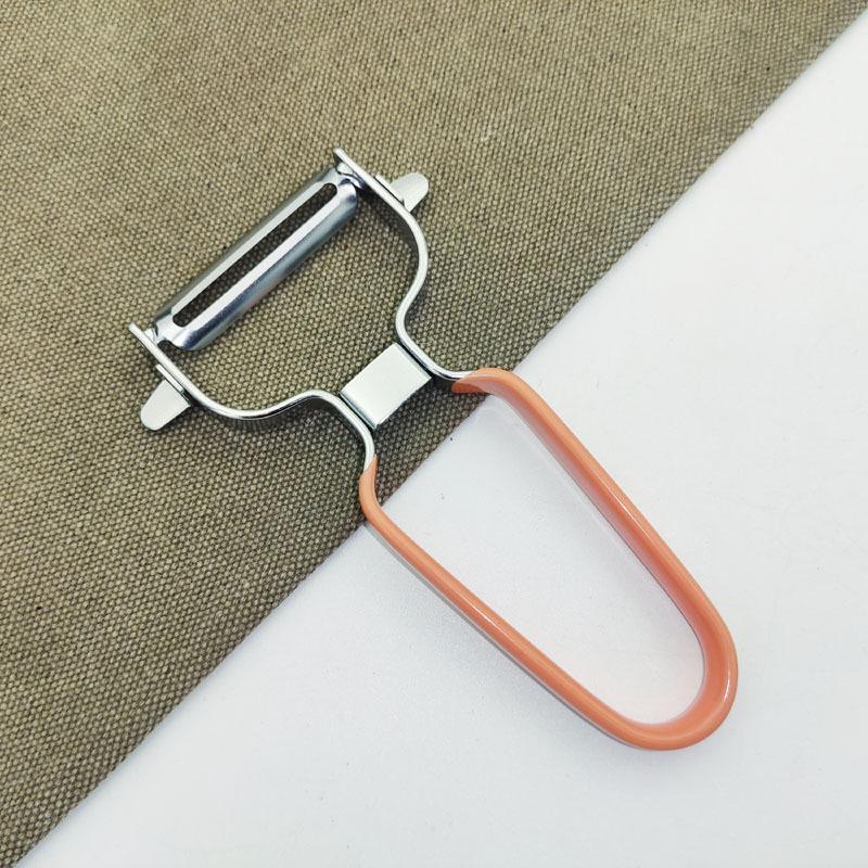 Stainless Steel Carrot and Vegetable Peeler with Dipped Plastic Handle