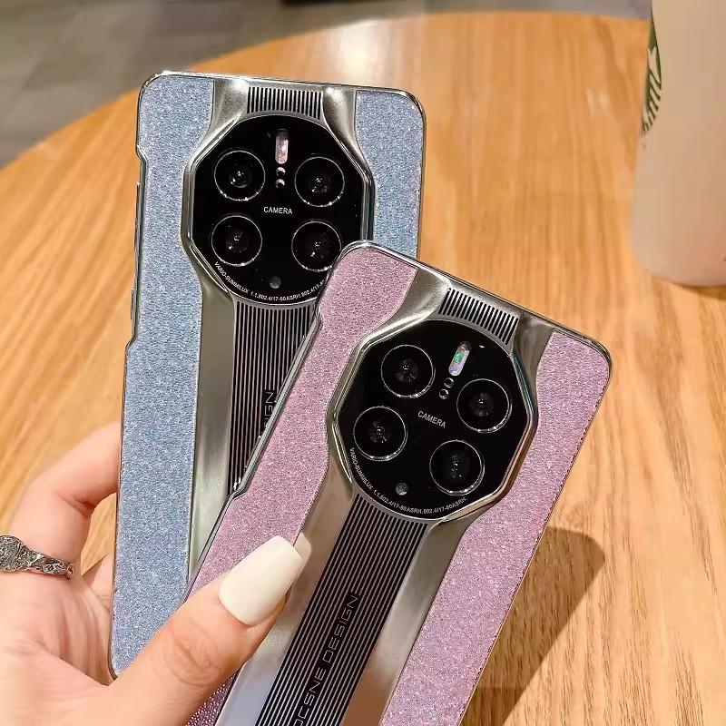 Huawei Mate60pro Porsche Glitter Phone Case, Matte Pura70, Magic6 Luxury Protective Case 5