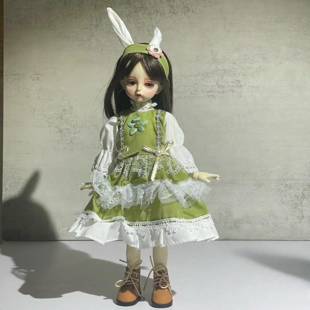 Niedliches 30cm Puppenoutfit Ersatzkleidung 1/6 BJD Puppe Prinzessinnenkleid Set Sweet Lolita Dienstmädchenkleidung Puppenzubehör Mädchengeschenk