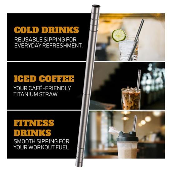 5-In-1 Multi-functional Chopstick Fidget Toy with Stainless Steel Chopstick Straw Toothpick Hanger Tool Detachable Portable Travel Stress Relief Toy