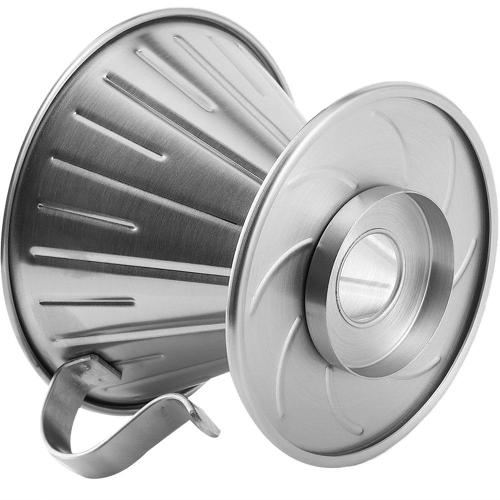 Aço inoxidável despeje sobre café gotejador cone filtro copo suporte acessórios para máquina de café casa