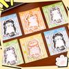 4Pcs Cat-Shaped Notes Pad Set Cute Self-Adhesive Memo Pads for Students Office Writable Peel-off Notes for Reminders Journaling Gifts