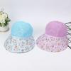 Summer floral mesh women's beach visor, tea picking, cycling, outdoor large extension visor, knitted adult hat