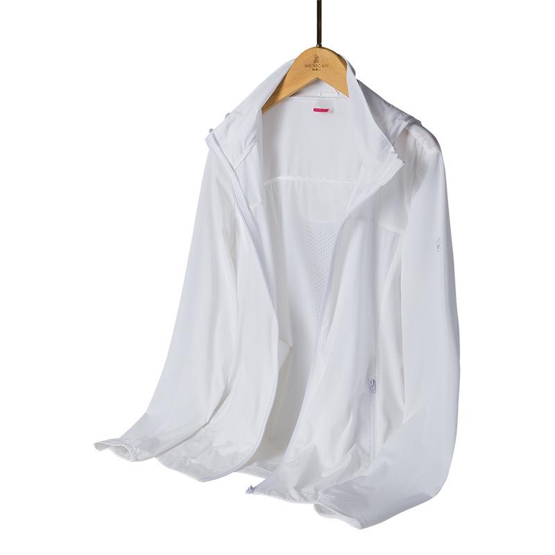 Unisex UPF40+ Waterproof Windbreaker with Detachable Hood – Skin-friendly UV Protection for Summer