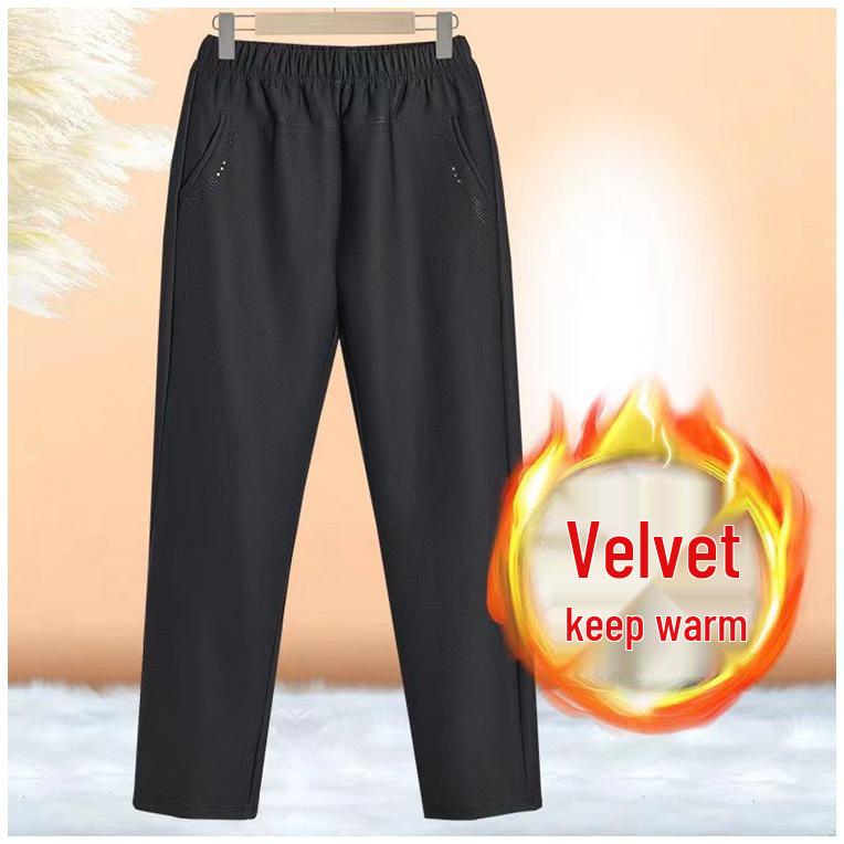 

Зимние вельветовые утягивающие брюки больших размеров для мам среднего и пожилого возраста 6XL for 155-170 jin