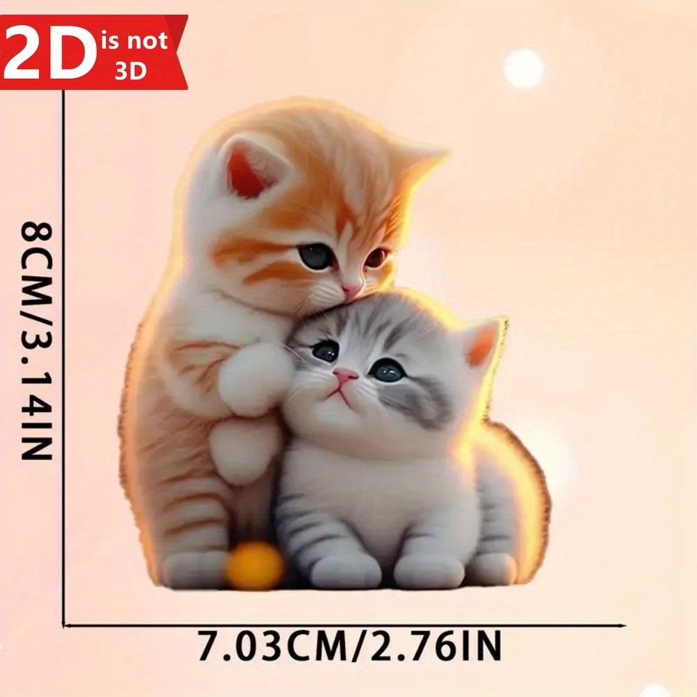 2D Cute Cat Hanging Decoration for Home, Garden, and Backpacks. A Perfect Party Gift.