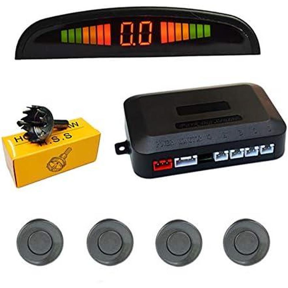 Car Parking Sensor System for 24V Vehicles, Buses Black ABS Backup Monitor Detector Assistant