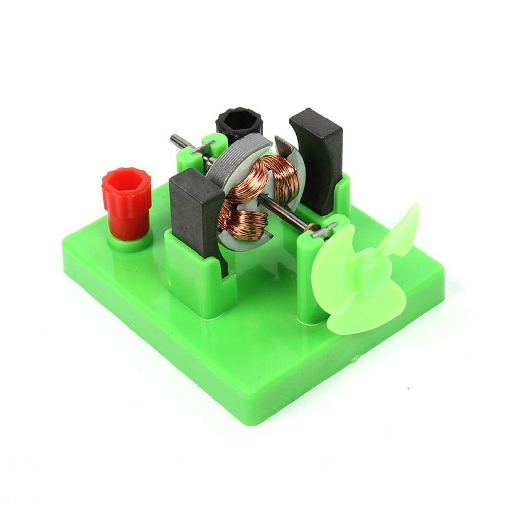 Green Physics Experiment Aids ABS+Metal Educational Students Toys DC Electrical Motor Model  School