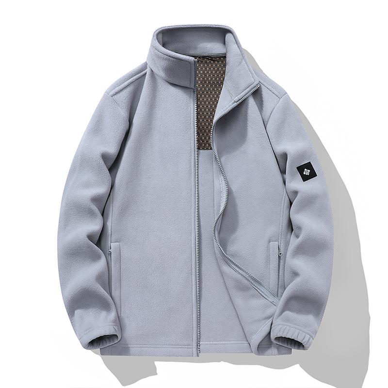 Autumn and Winter Fleece Jacket for Couples, Warm Stand Up Collar Cardigan, Couple Style Fleece Jacket, Graphene Fleece Jacket