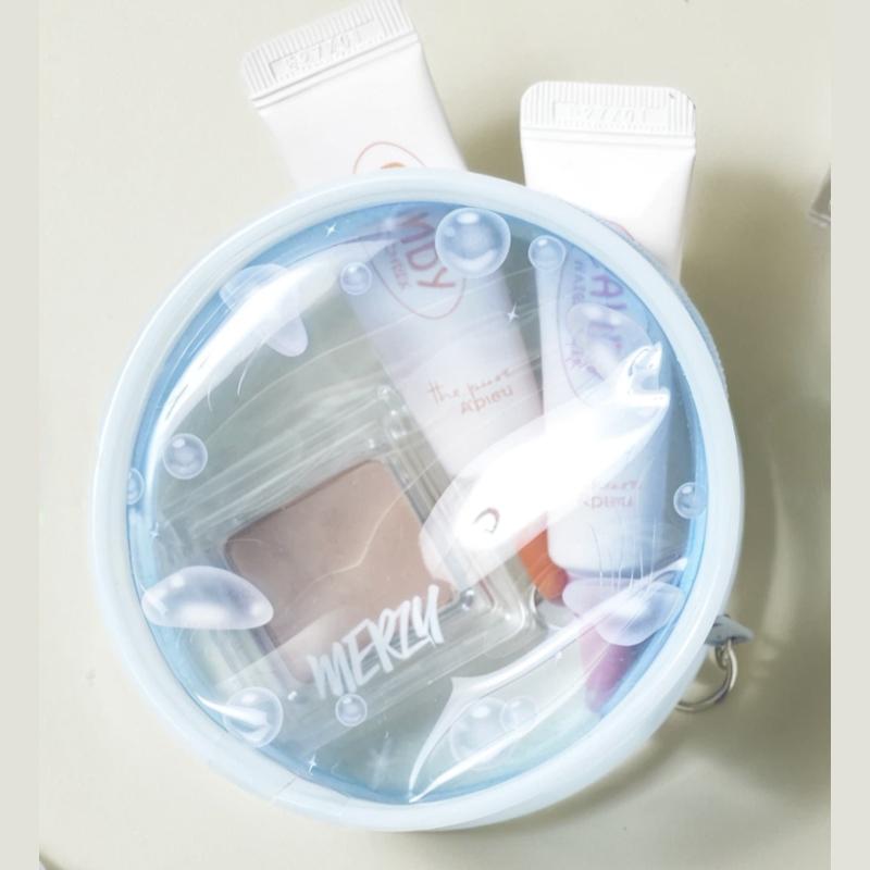 Summer Glossy Clear Round Pouch