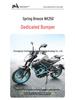 Chunfeng NK250 Front Guard: Anti-fall, Anti-collision Rubber Bumper for Motorcycle Racing Bars
