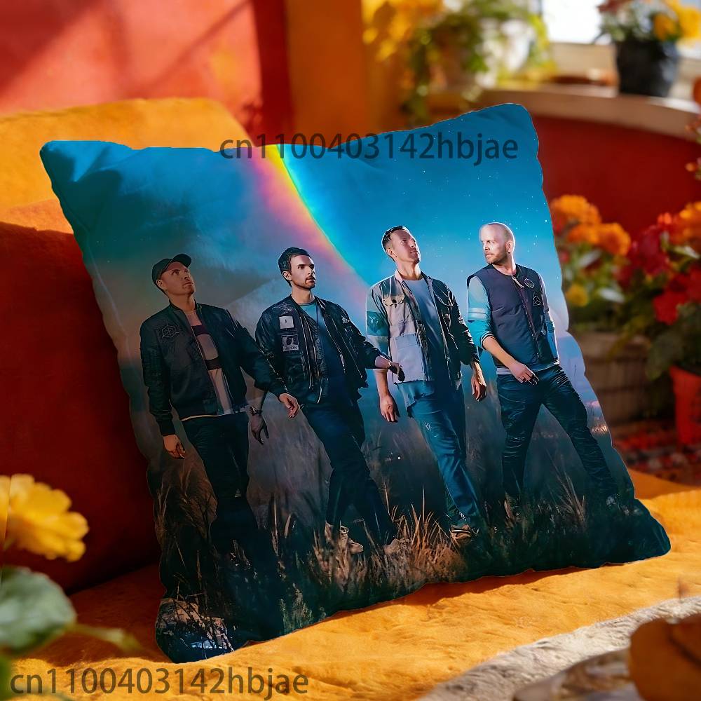 C-ColdplayS Throw Pillow Case For 45x45cm 55x55cm 30x30cm Square Car Pillowcase Home Bedchamber Decor Gift