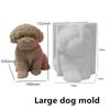 3D Large 2025 Teddy Dog Candle Silicone Mold Cute Cat Hug Resin Mold Cat Dog Gypsum Mould Home Decoration Animal dog molds