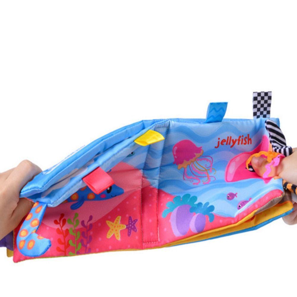 Animals Tail Baby Cloth Book Sound Paper Baby Early Learning Toy Kids Cloth Book Learning Cognize