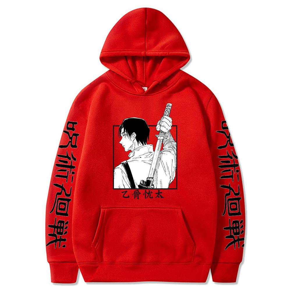 

Япония Манга Магическая битва Крутые графические худи Винтажный худи оверсайз Толстовка с длинными рукавами Худи Мужская Женская Одежда 3XL