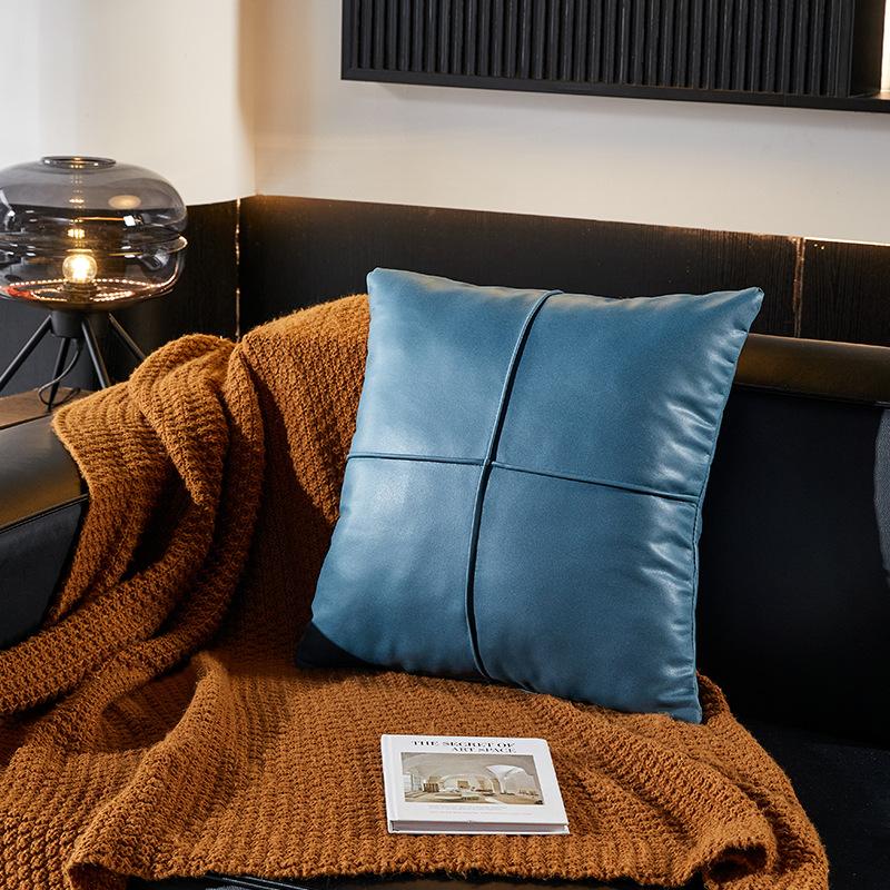 

Наволочка из искусственной кожи, цвет слоновой кости, зеленый, оранжевый, коричневый, коралловый, однотонная, 45x45см, наволочка для дивана, кресла, кровати, домашнее украшение 45 * 45Cm single pillowcase небесно-голубой