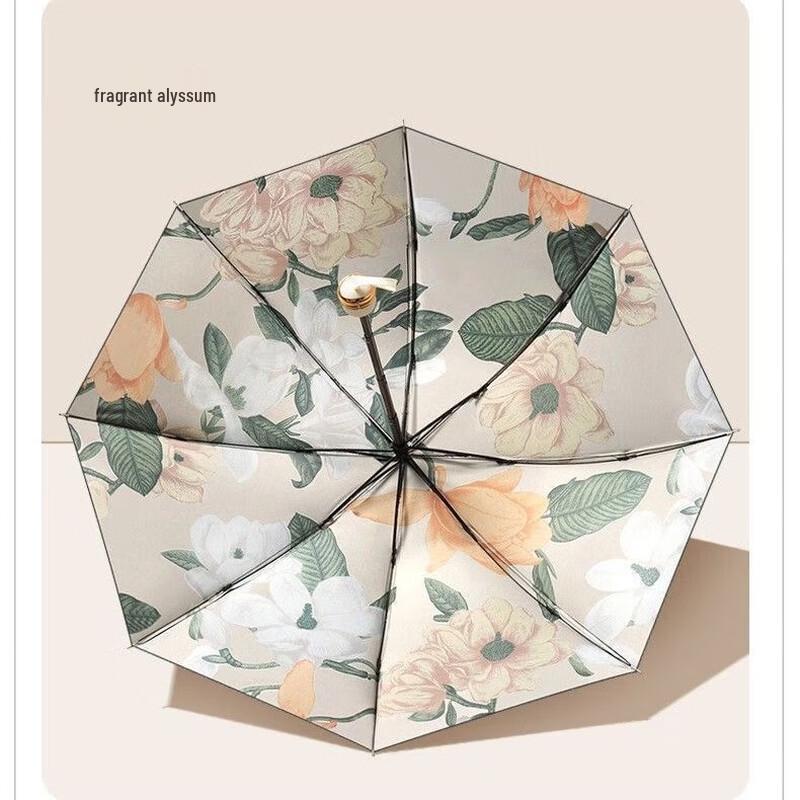 OIMG Floral Anti-UV Foldable Umbrella