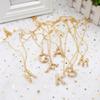Trendy Alloy Initial Pendant Necklace: European, American, Japanese, Korean Styles for Women