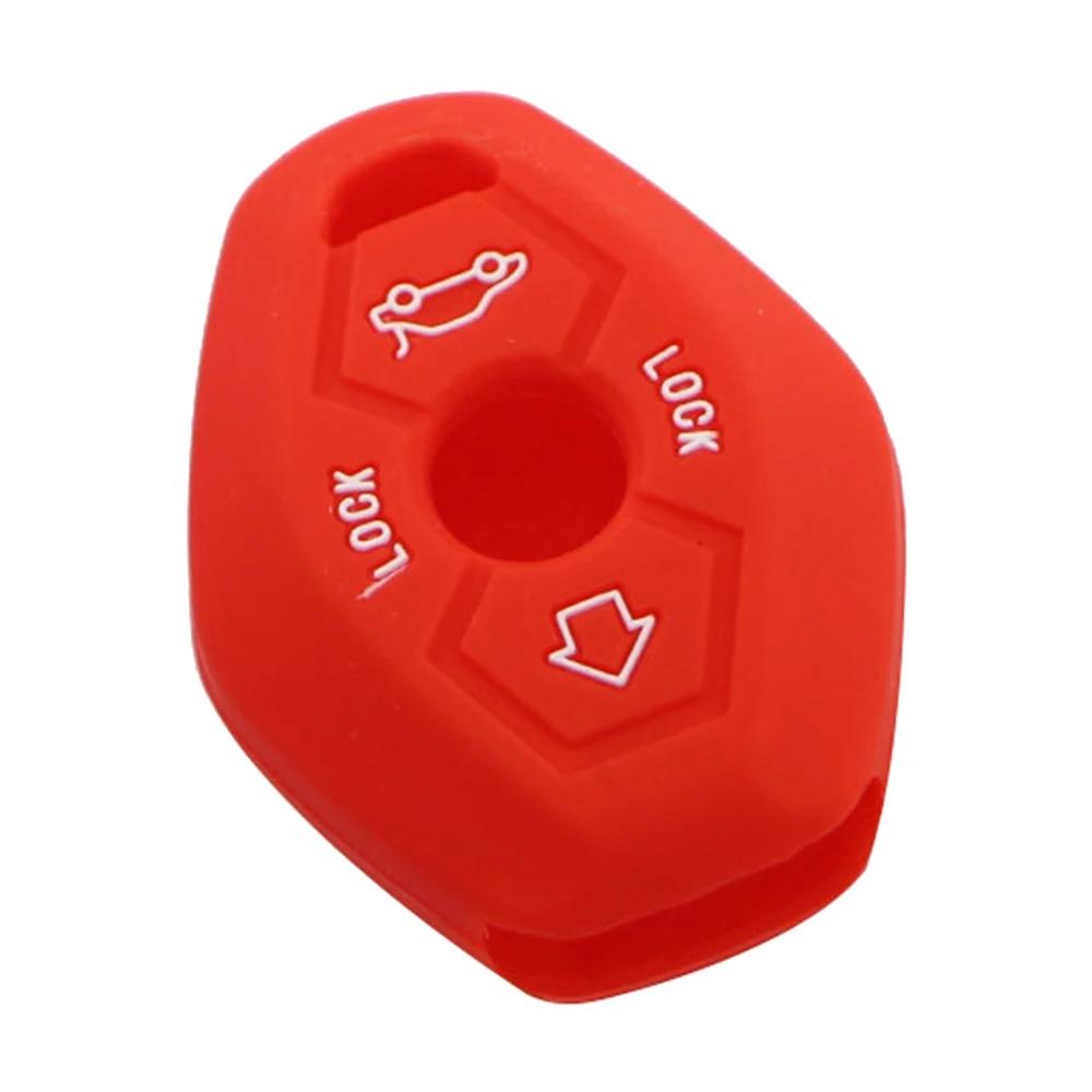 Key Case for BMW X3 X5 Z3 Z4 3 5 7 Series E38 E39 E46 E83 1998-2005 Silicone Key Remote Case Cover Fob Protective