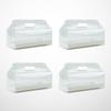 4pcs Transparent Portable Cake Roll Box with Paper Tray Cupcake Containers Holder Party Favors for Home Dessert Shop (Long)