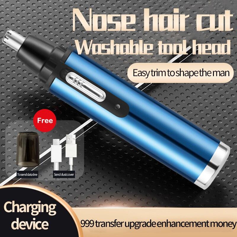 Non-Toxic Electric Nose Hair Clipper Rechargeable Multi Kinetic Shaving Two In One Unisex Fully Automatic Washable Shaving Nose Trimmer
