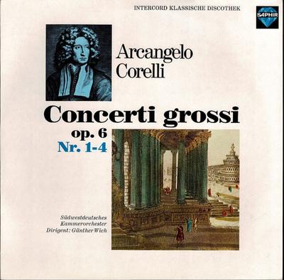 LP Record ARCANGELO CORELLI  SDWESTDEUTSCHE  Concerti Grossi Op.6 Nr. 14 INT120895 Saphir Germany Classical Used