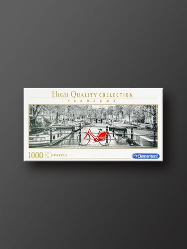 Bicycle Panorama on Canal 1000 Piece Clementoni Jigsaw Puzzle