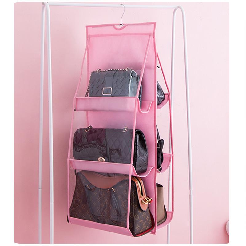 Versatile Hanging Purse Organizer Stylish Dust-Proof Storage Solution with Convenient Hook for Everyday Use