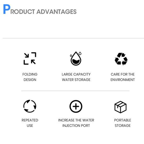 450ML Collapsible Water Bag Food Grade BPA Free Leak Resistant Lightweight Flexible Water Bottle Camping Supplies