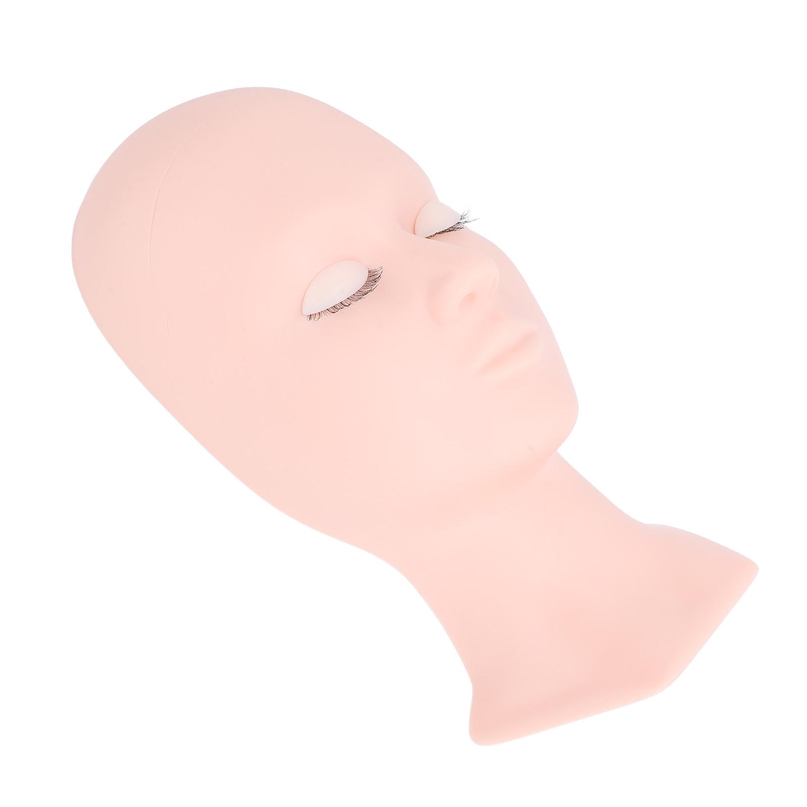 

Манекен головы для наращивания ресниц со сменными веками, силиконовый, с мягким касанием, для практики наращивания ресниц