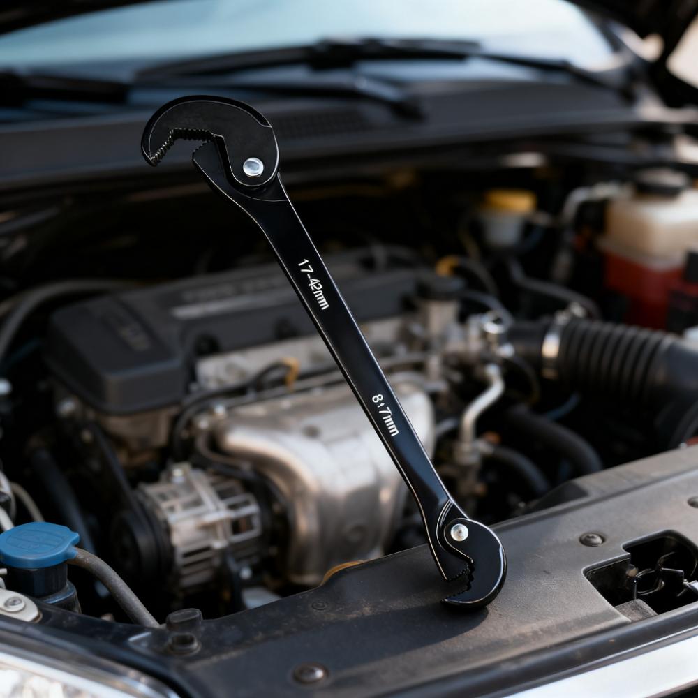 

multifunctional dual head quick opening ratchet wrench,Suitable for repairing household cars and bicycles, ultra-thin appearance