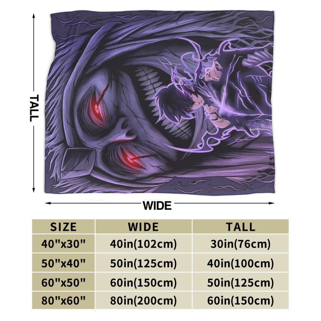 Solo Leveling  Blanket Quality Warm Soft  Throw Blanket Winter Girls Boys Living Room Comfortable Bedspread