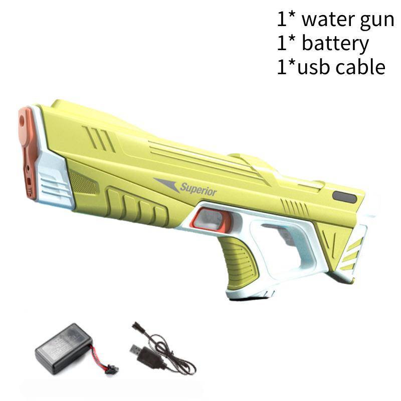 

Электрический Водный Пистолет Детский Автоматический Пистолет-Брызгалка Водный Бластер Летний Открытый жёлтый