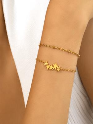 Edelstahlarmbänder Elegant Anhänger Barockstil Goth Kette y2k Accessoire Armband für Frauen Zirkon Geschenk