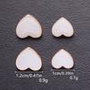 10Pcs 10/12Mm Cute White Heart Bottom Gold Buttons Diy Sewing Craft For Cardigan Shirts Hearts Buttons Dress Decor