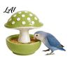 Corrosion Resistant Bird Feeder Resin Mushroom Feeder Spill Proof No Mess Cage
