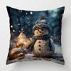 Decorative Cushion Home Living Room Decor Throw Pillow Cover 40*40 40X40Cm 60X60Cm 45X45Cm 50X50Cm Plant Winter Merry Christmas